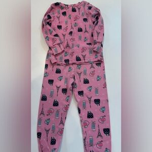 6/$20 Toddler Pink Paris-Themed Pajama Set